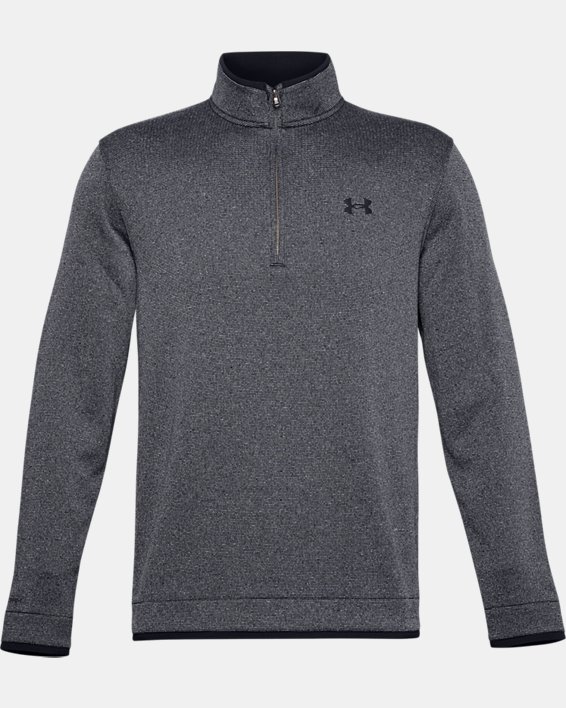 Herren UA Storm SweaterFleece mit ½-Zip, Black, pdpMainDesktop image number 4